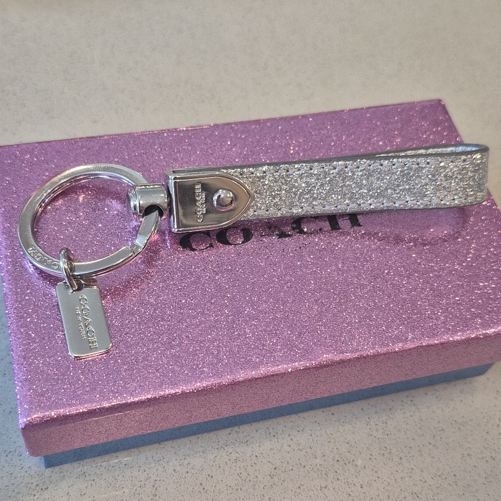 Glitter Coach Keychain